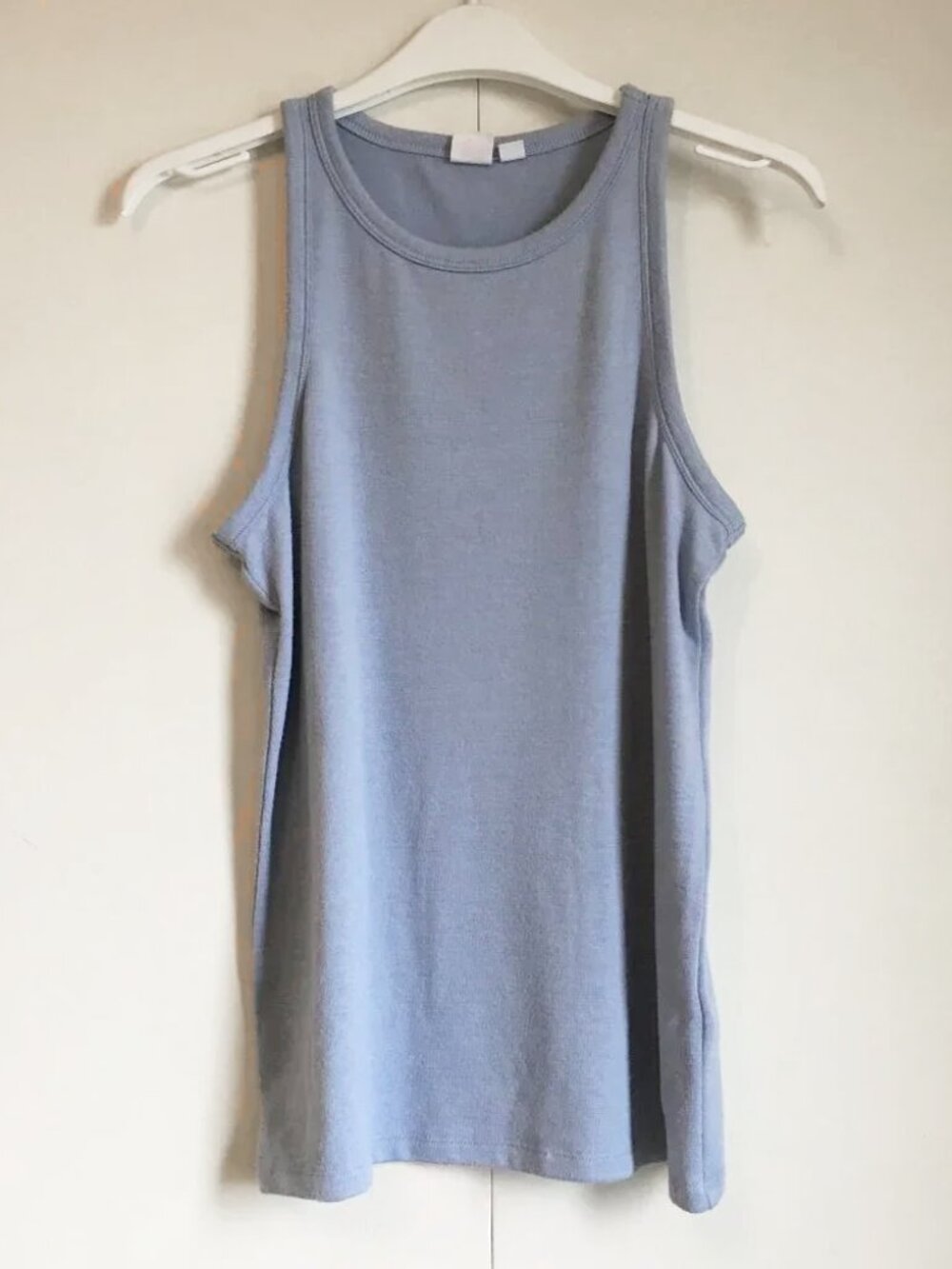 GAP Arctic Blue Knit Rayon Blend Tank Top Size Small